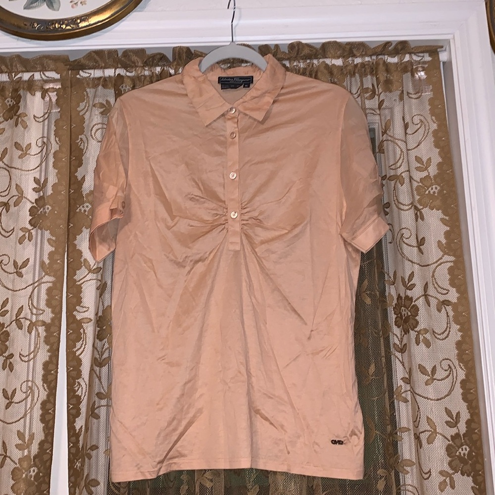 Salvatore Ferragamo Light Orange Top 🧡